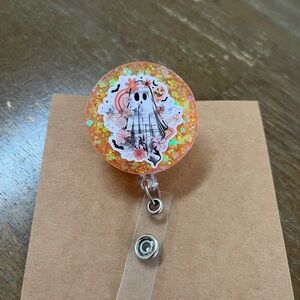 Ghost Halloween badge reel
